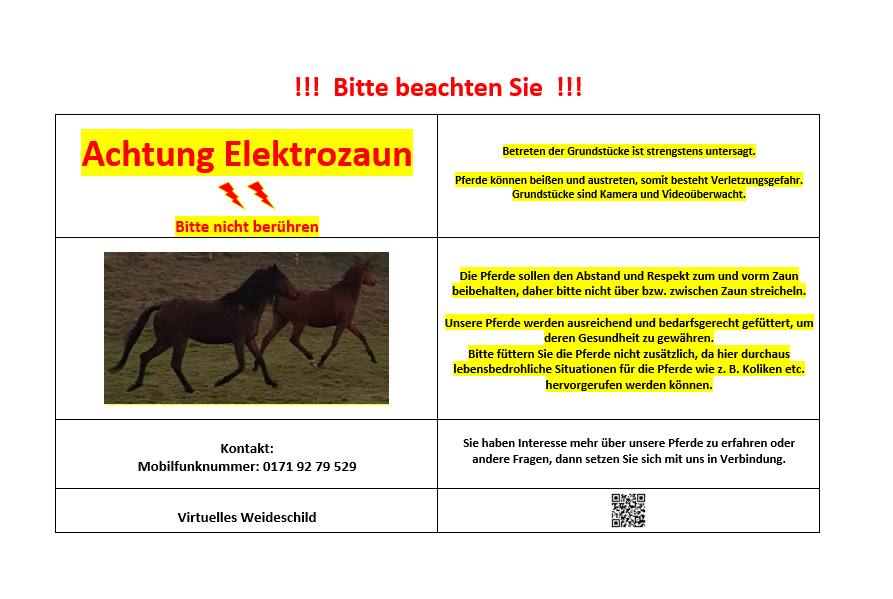 Virtuelles Weideschild
